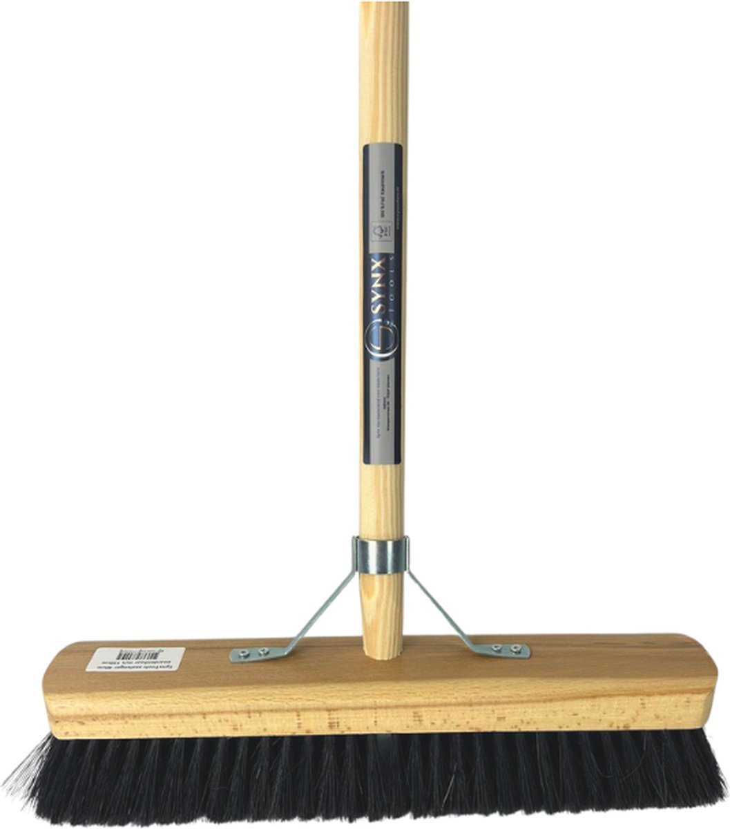 Synx Tools Paardenhaar Zaalveger 40 cm - Inclusief steel 150 cm - Afbeelding 4