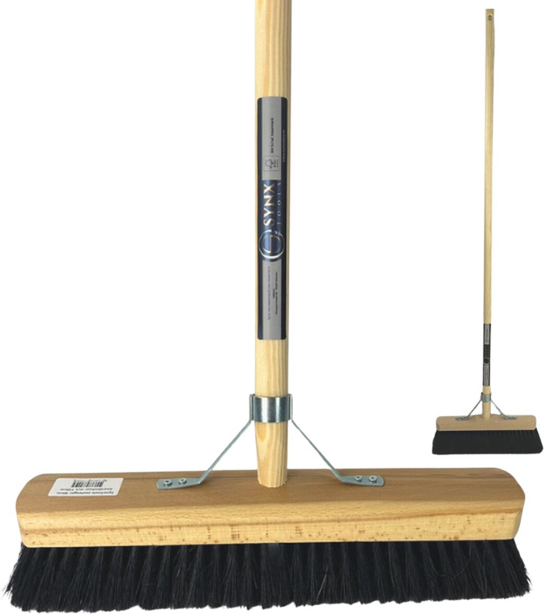 Synx Tools Paardenhaar Zaalveger 40 cm - Inclusief steel 150 cm - Afbeelding 6