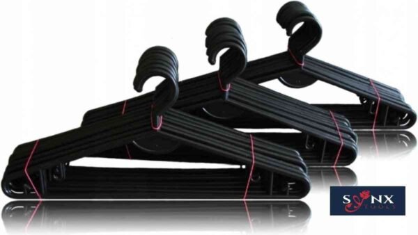 Synx Tools Kledinghangers Zwart 30 stuks