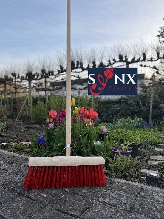 Synx Tools Nylon Gemeentebezem 45 cm - Inclusief steel 160 cm - Afbeelding 3