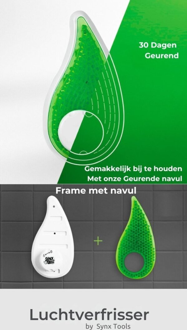 Synx Tools Luchtverfrisser Houder en Navulling - Appel Geur