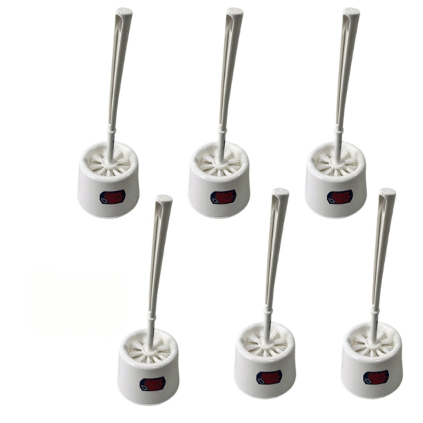 Synx Tools Toiletborstel met Houder Wit - 6 stuks