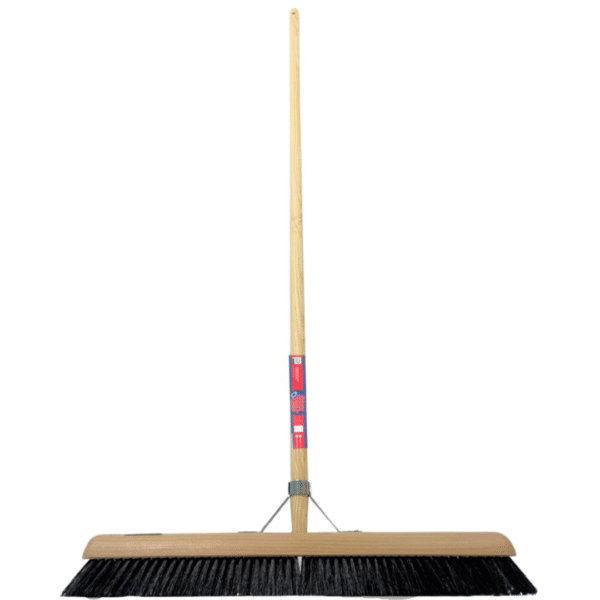 Synx Tools Paardenhaar Binnenbezem 60 cm - Inclusief steel 150 cm