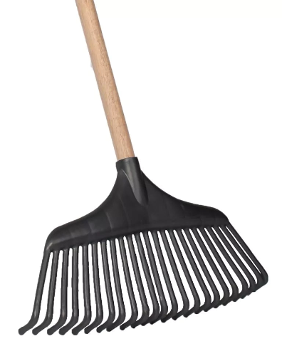 Bladhark 40 cm - Inclusief houten steel 120 cm - Afbeelding 2